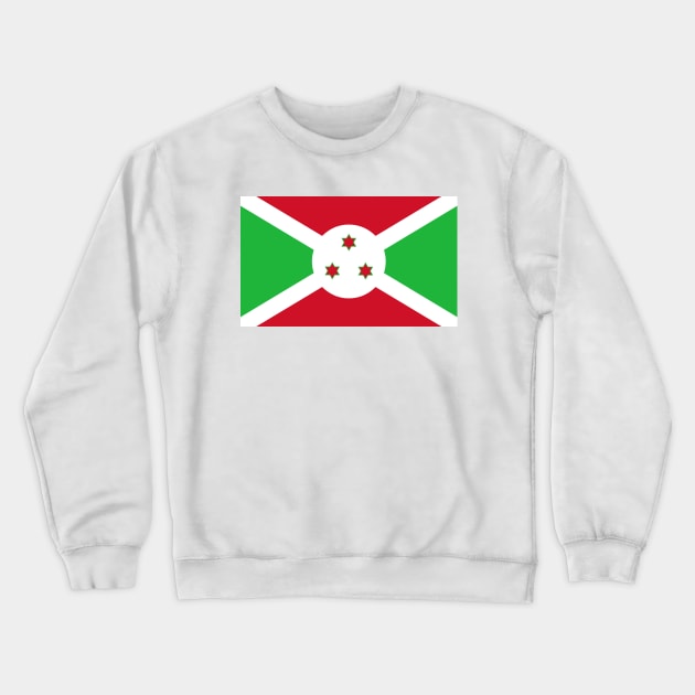 Flag of Burundi Crewneck Sweatshirt by COUNTRY FLAGS